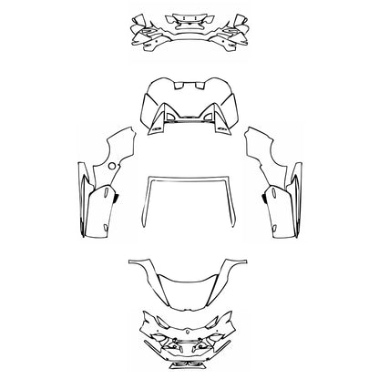 Pre-Cut PPF Lamborghini Huracan Huracan Performante Spyder 2018 - PPF-Kits