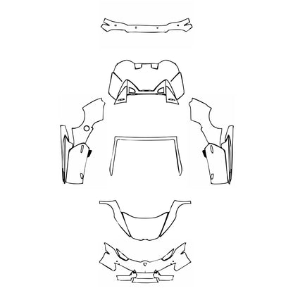 Pre-Cut PPF Lamborghini Huracan Huracan RWD (LP580-2) Spyder 2019 - PPF-Kits