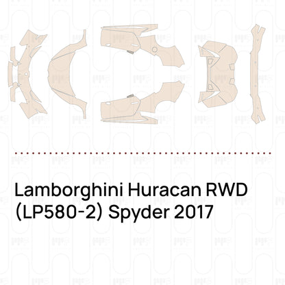 Pre-Cut PPF Lamborghini Huracan RWD (LP580-2) Spyder 2017