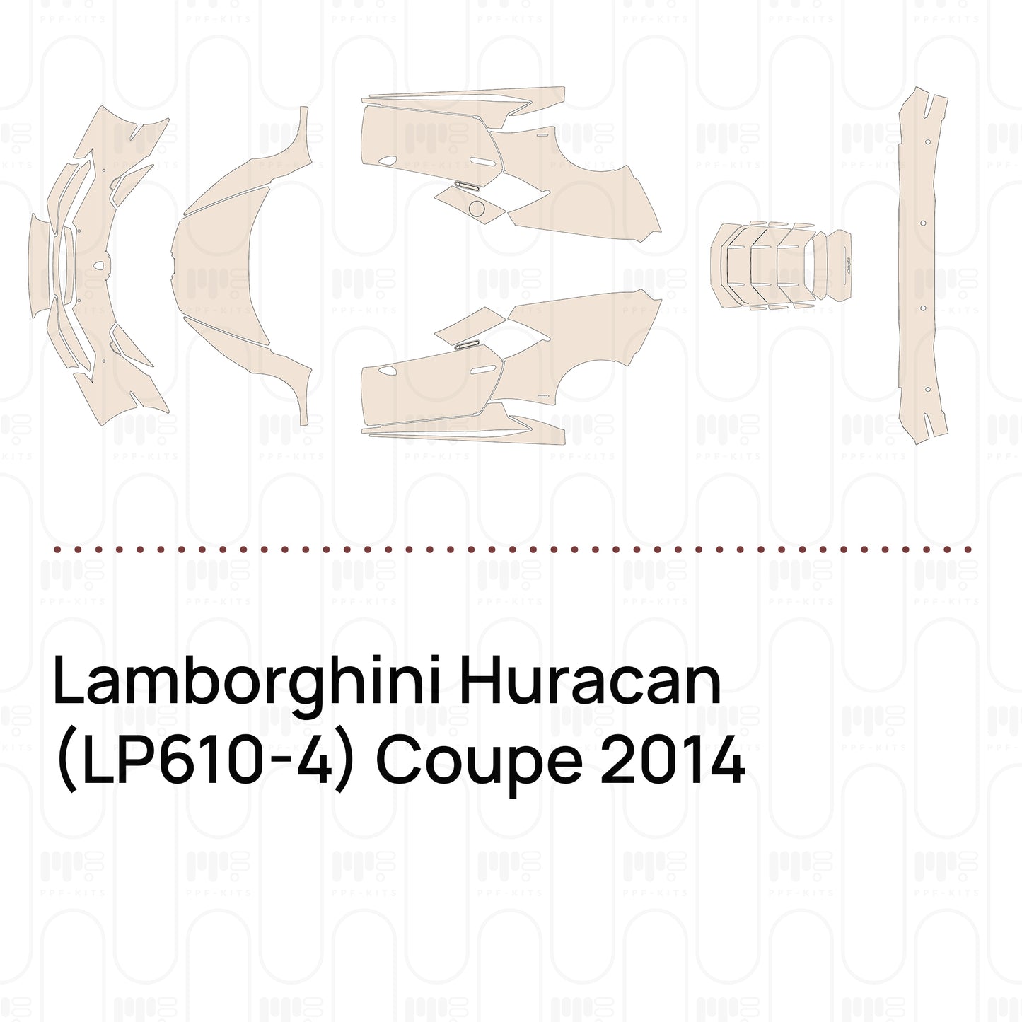 Pre-Cut PPF Lamborghini Huracan (LP610-4) Coupe 2014