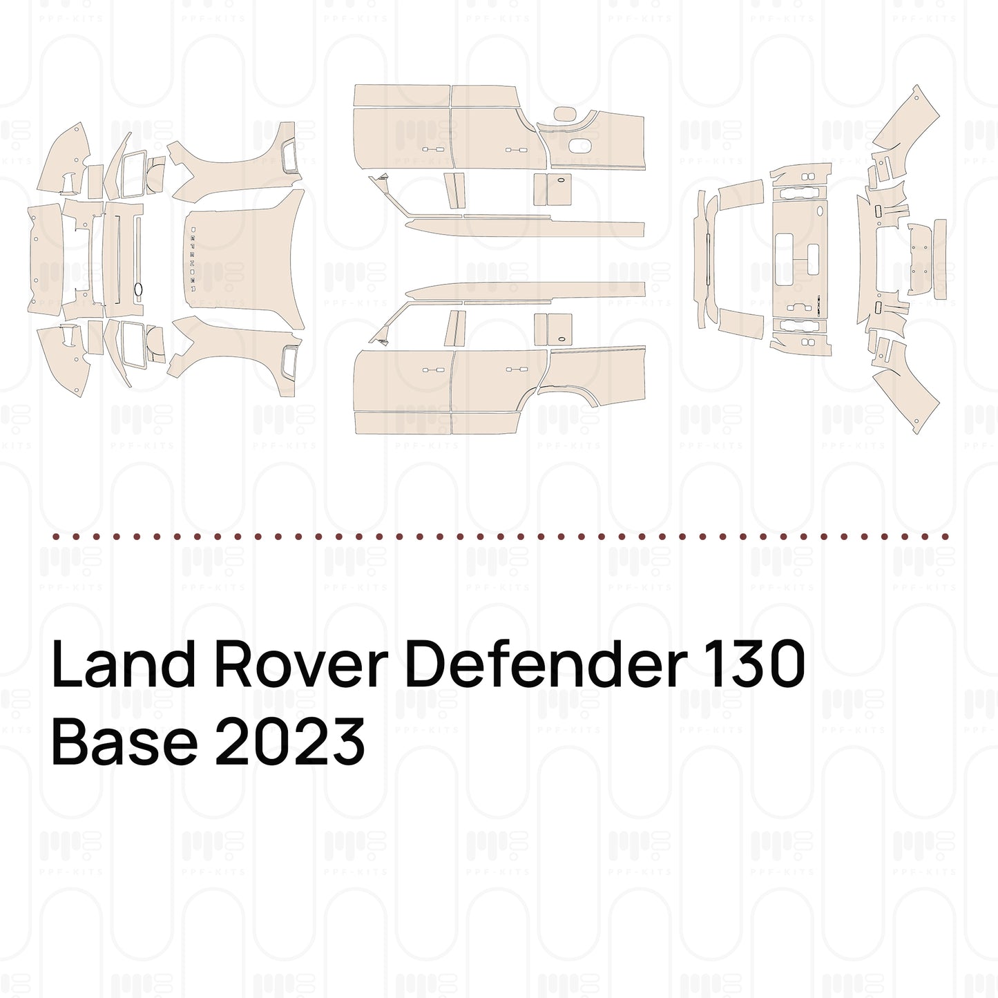 Pre-Cut PPF Land Rover Defender 130 Base 2023