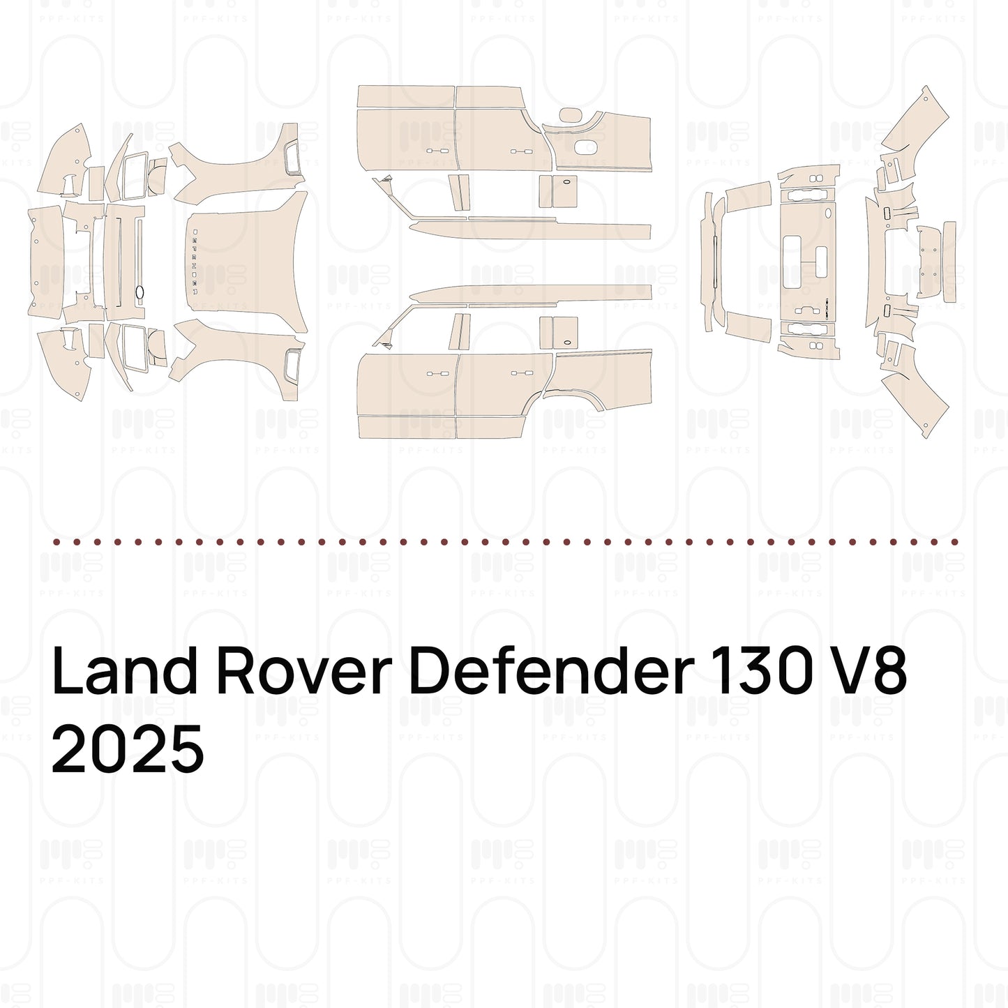 Pre-Cut PPF Land Rover Defender 130 V8 2025