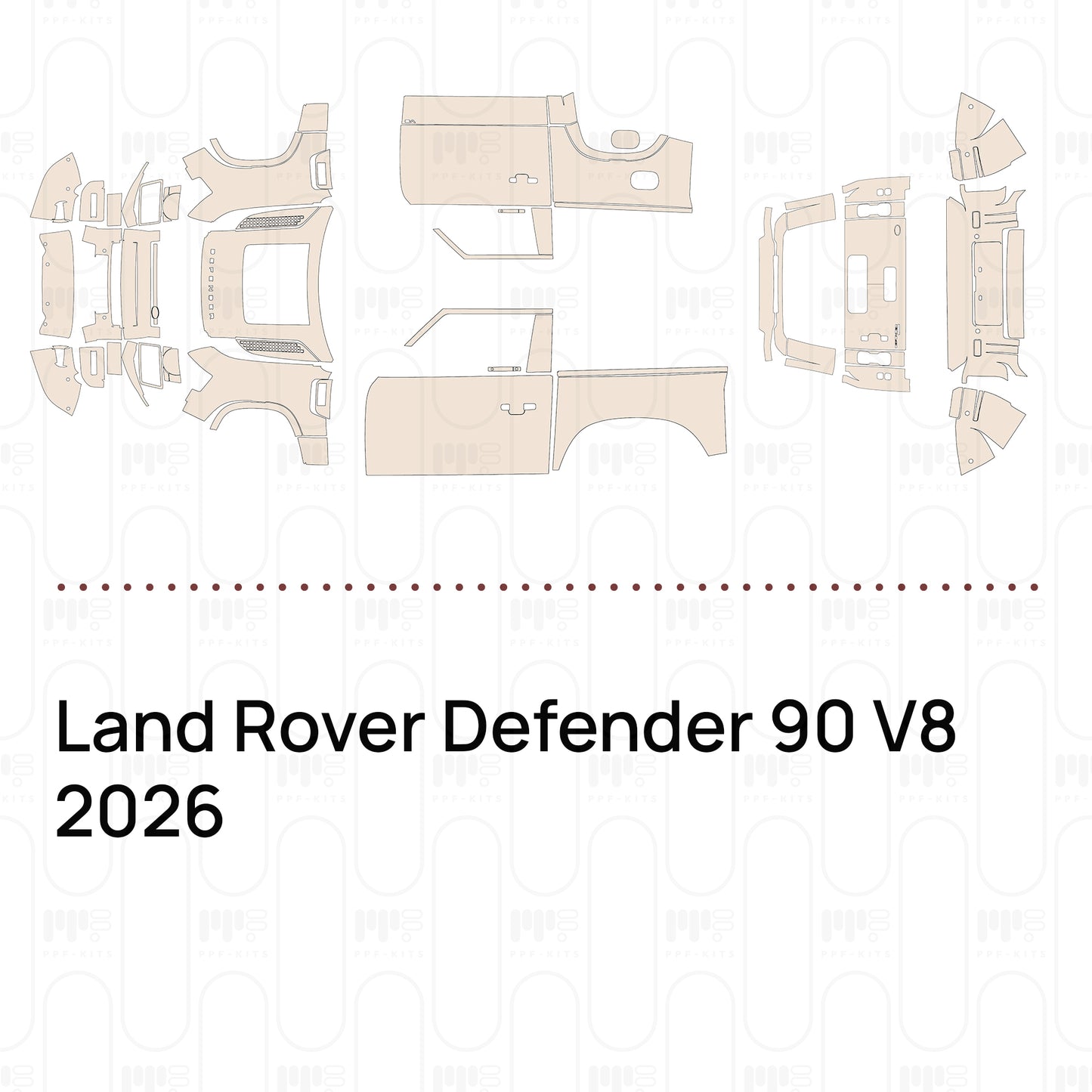 Pre-Cut PPF Land Rover Defender 90 V8 2026