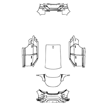 Pre-Cut PPF Land Rover Range Rover Evoque 5 Doors R-Dynamic 2020 - PPF-Kits