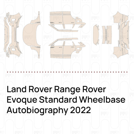 Pre-Cut PPF Land Rover Range Rover Evoque Standard Wheelbase Autobiography 2022
