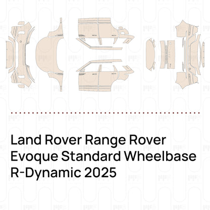 Pre-Cut PPF Land Rover Range Rover Evoque Standard Wheelbase R-Dynamic 2025