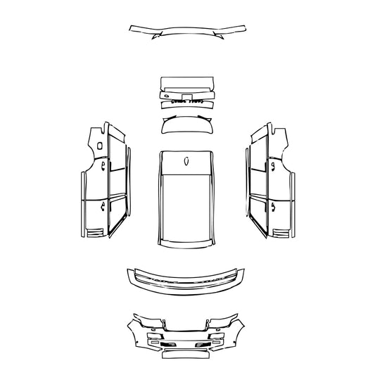 Pre-Cut PPF Land Rover Range Rover Extended Wheelbase Base 2013 - PPF-Kits