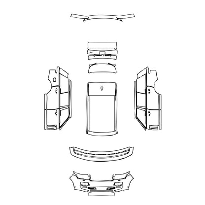 Pre-Cut PPF Land Rover Range Rover Extended Wheelbase Base 2014 - PPF-Kits