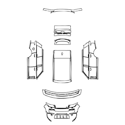 Pre-Cut PPF Land Rover Range Rover Extended Wheelbase SVAutobiography 2019 - PPF-Kits