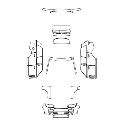 Pre-Cut PPF Land Rover Range Rover Standard Wheelbase Base 2013 - PPF-Kits