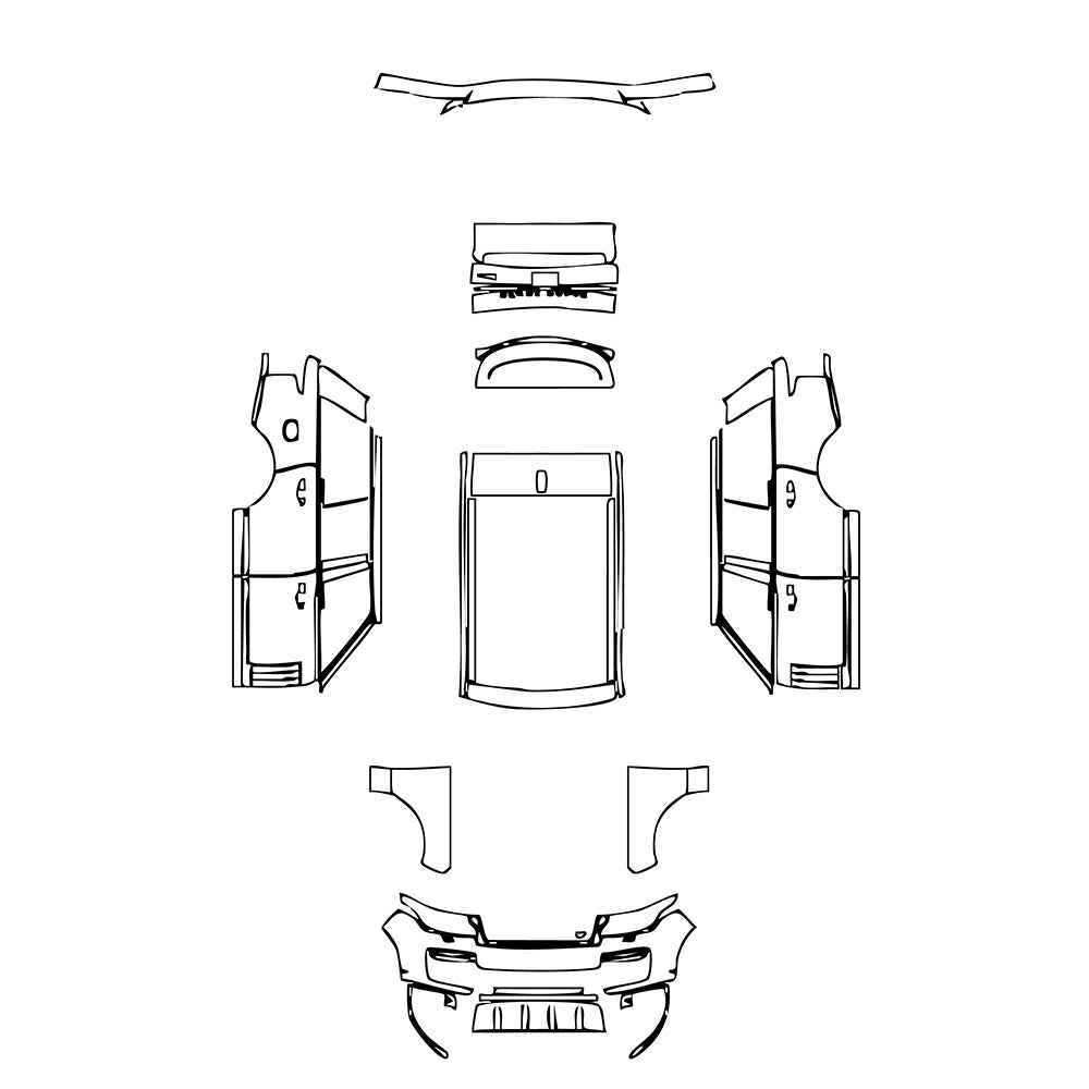 Pre-Cut PPF Land Rover Range Rover Standard Wheelbase SVAutobiography 2019 - PPF-Kits