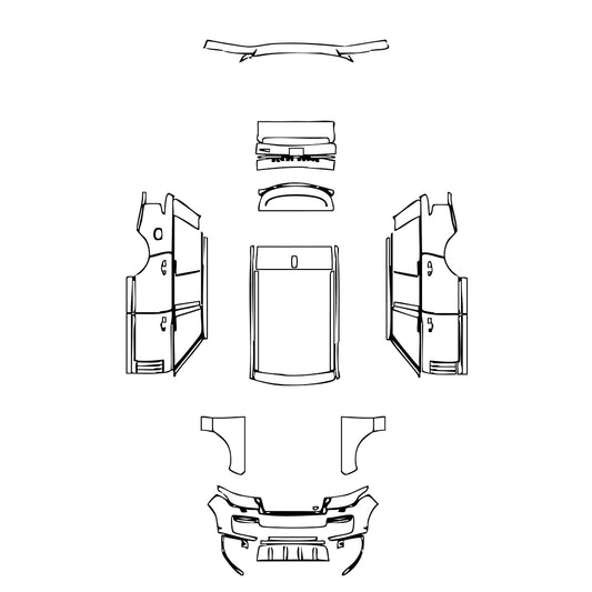 Pre-Cut PPF Land Rover Range Rover Standard Wheelbase SVAutobiography 2021 - PPF-Kits