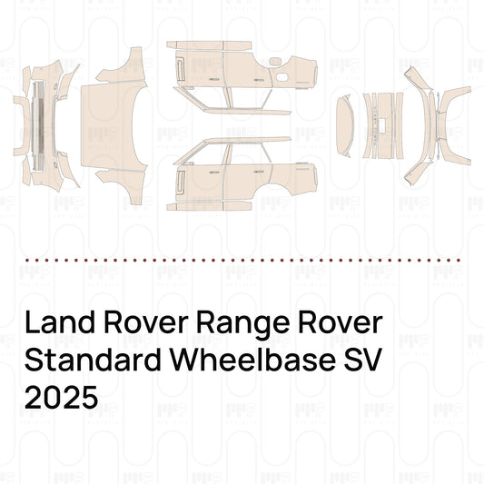 Pre-Cut PPF Land Rover Range Rover Standard Wheelbase SV 2025