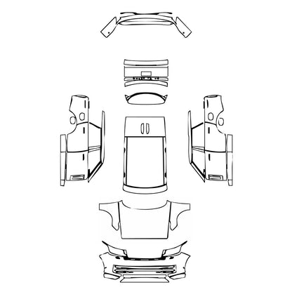 Pre-Cut PPF Land Rover Range Rover (23style) Standard Wheelbase Autobiography 2023 - PPF-Kits