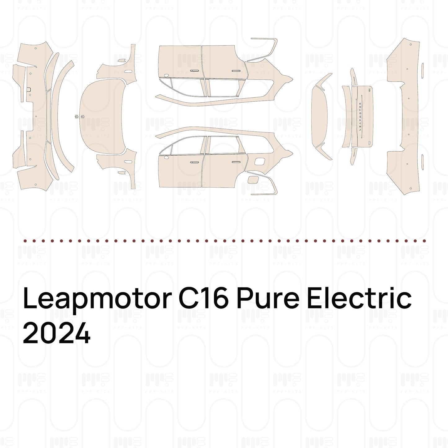 Pre-Cut PPF Leapmotor C16 Pure Electric 2024