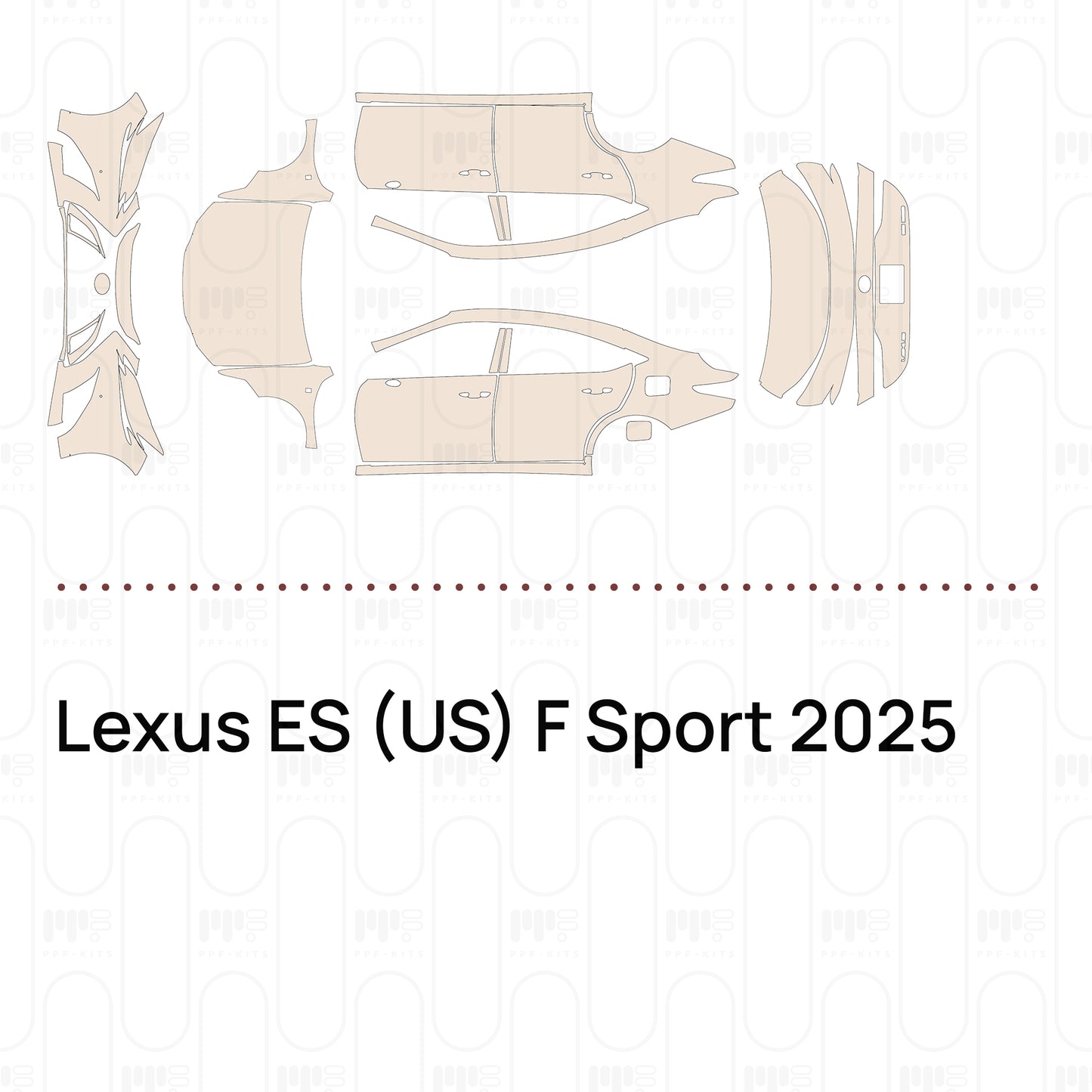 Pre-Cut PPF Lexus ES (US) F Sport 2025