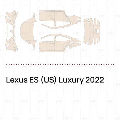 Pre-Cut PPF Lexus ES (US) Luxury 2022