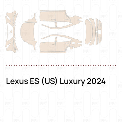 Pre-Cut PPF Lexus ES (US) Luxury 2024