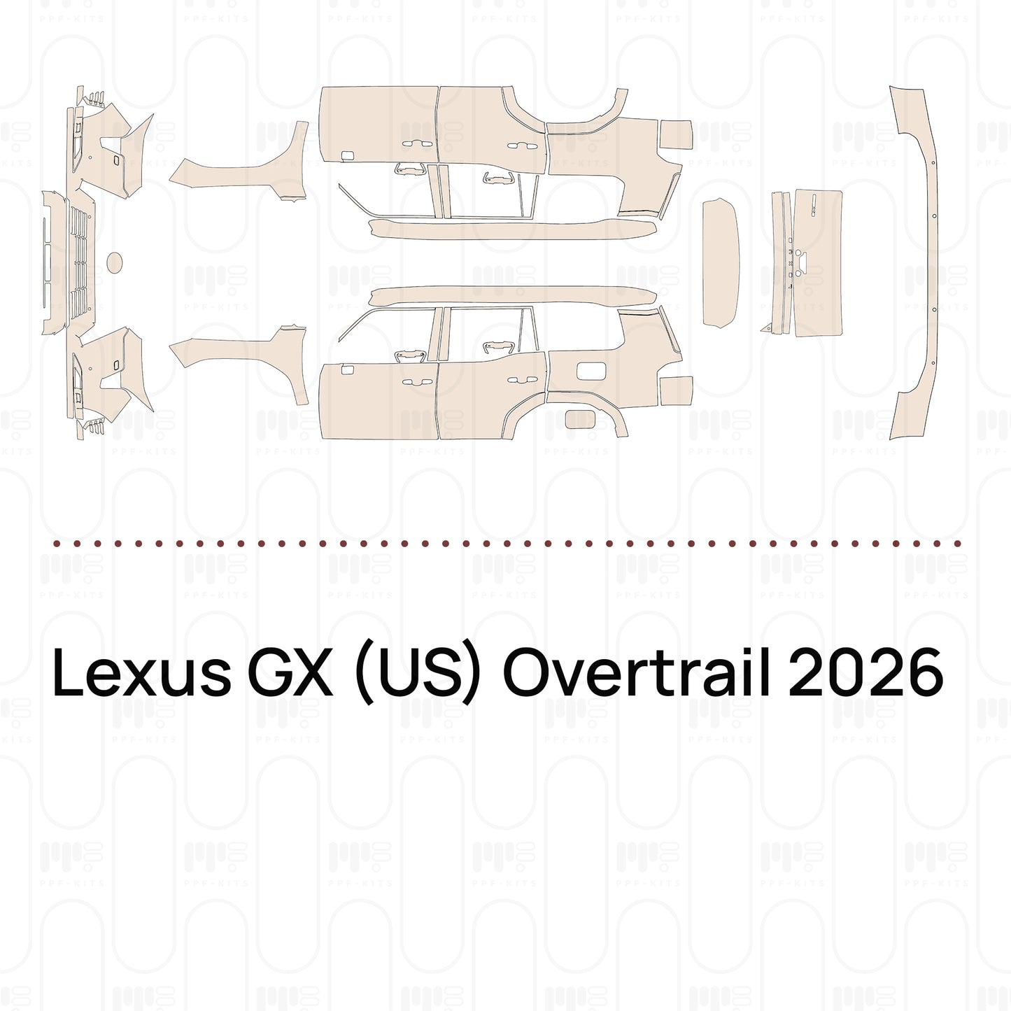 Pre-Cut PPF Lexus GX (US) Overtrail 2026