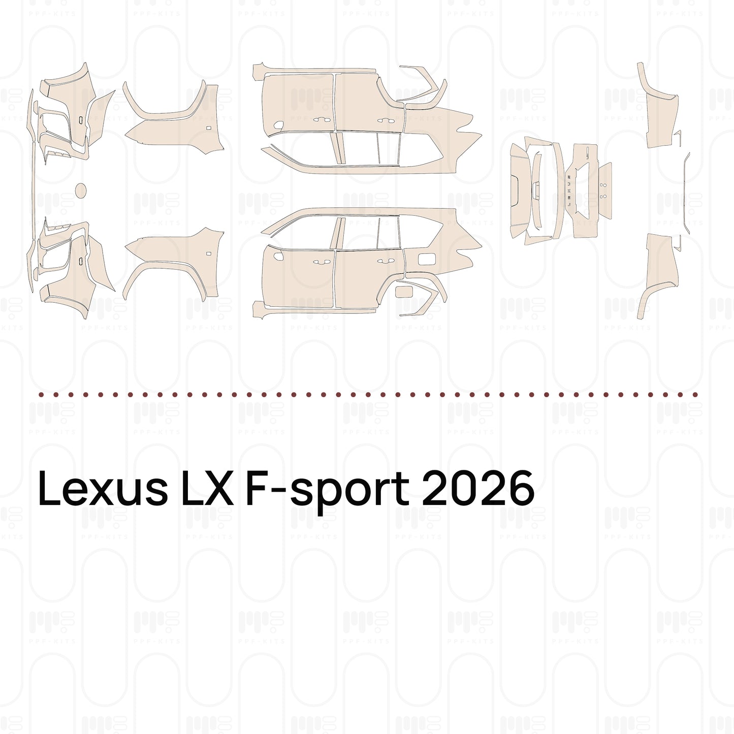Pre-Cut PPF Lexus LX F-sport 2026
