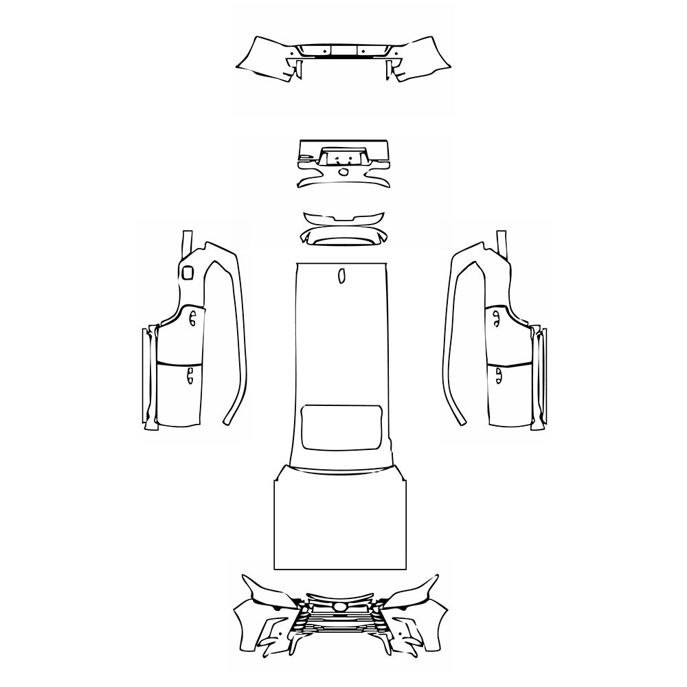Pre-Cut PPF Lexus LX Luxury 2020 - PPF-Kits