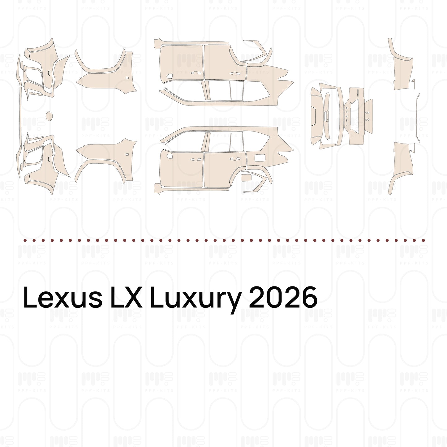 Pre-Cut PPF Lexus LX Luxury 2026