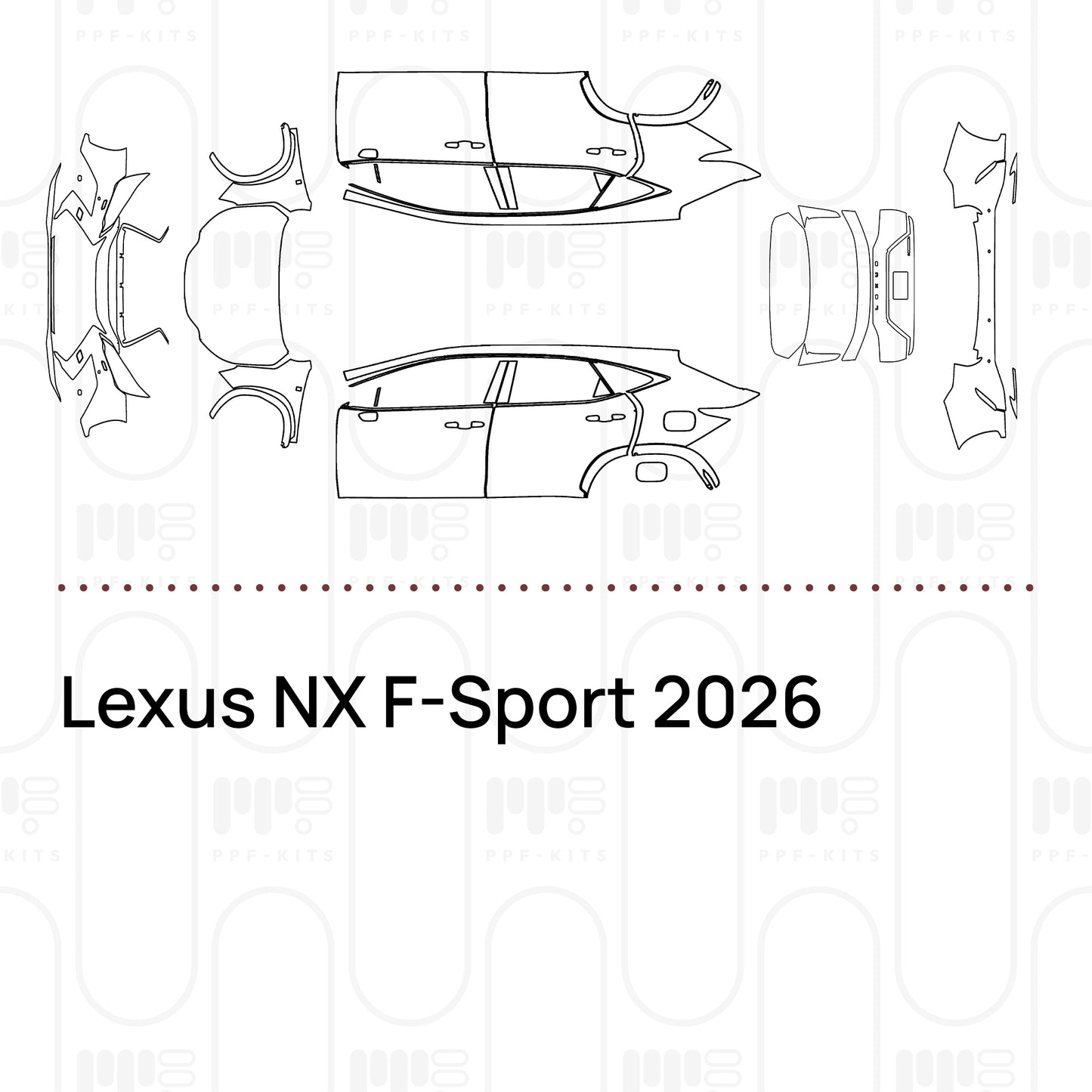 Pre-Cut PPF Lexus NX F-Sport 2026