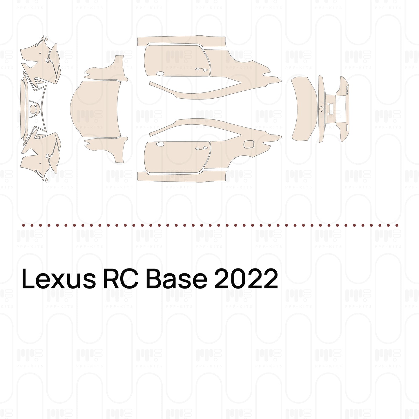 Pre-Cut PPF Lexus RC Base 2022
