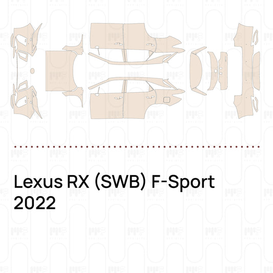 Pre-Cut PPF Lexus RX (SWB) F-Sport 2022