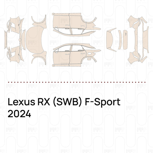 Pre-Cut PPF Lexus RX (SWB) F-Sport 2024