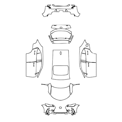 Pre-Cut PPF Lexus UX F-Sport 2024 - PPF-Kits
