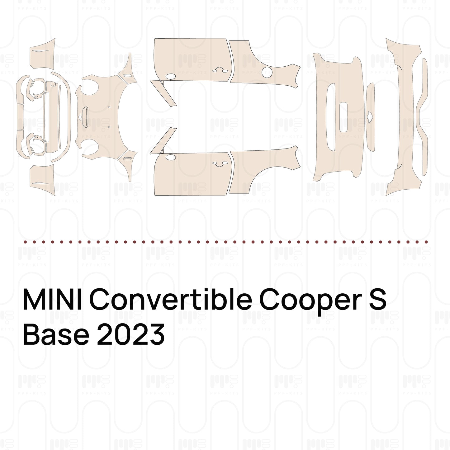 Pre-Cut PPF MINI Convertible Cooper S Base 2023