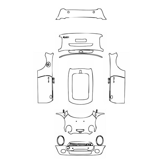 Pre-Cut PPF MINI Electric MINI Cooper Base 2017 - PPF-Kits