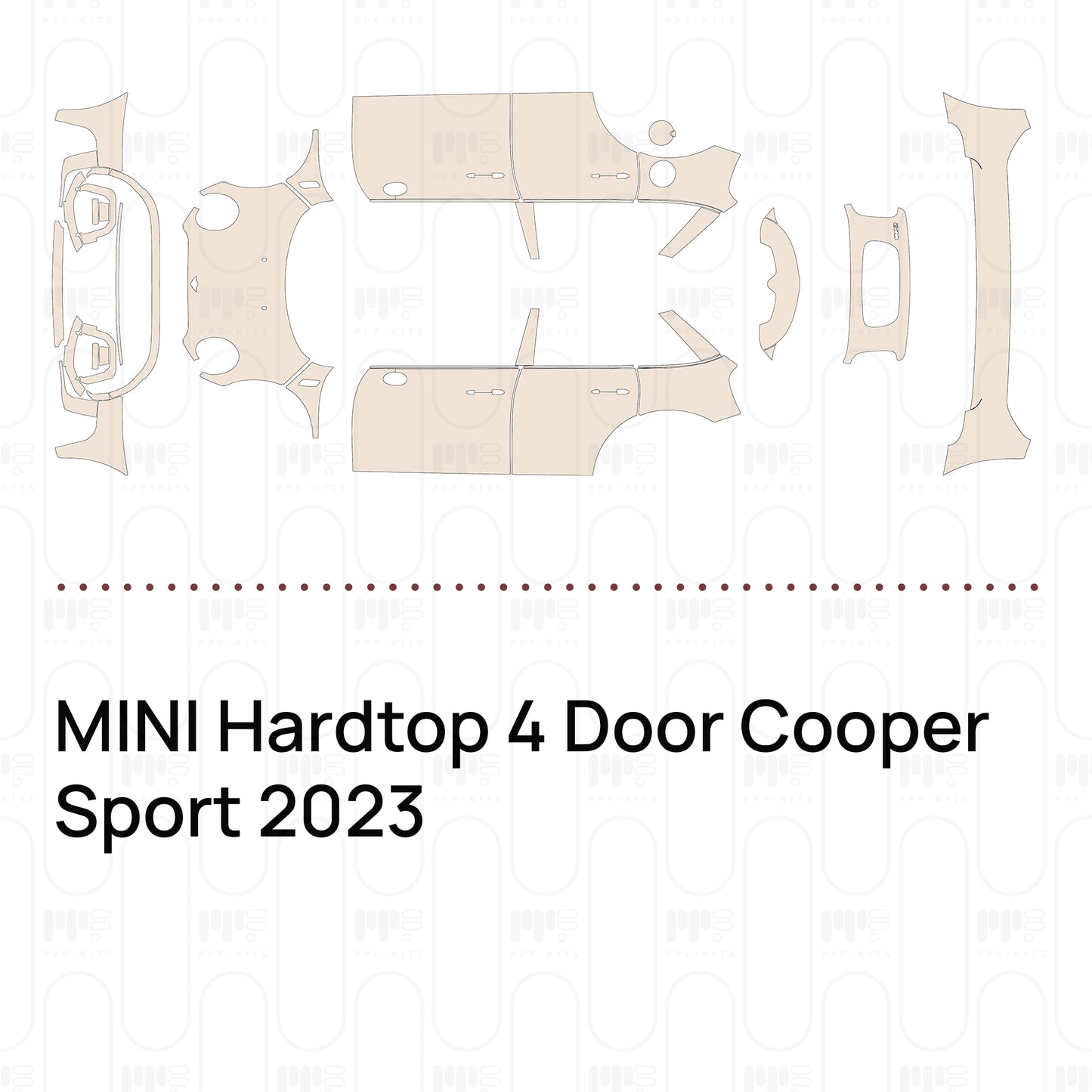 Pre-Cut PPF MINI Hardtop 4 Door Cooper Sport 2023