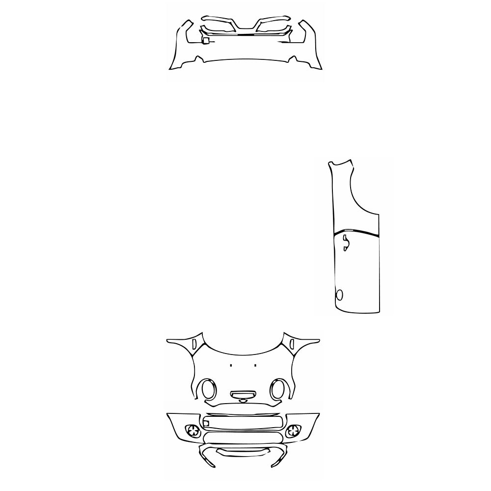 Pre-Cut PPF MINI MINI Convertible John Cooper Works (JCW) 2020 - PPF-Kits