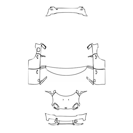 Pre-Cut PPF MINI MINI Countryman Cooper S All4 2018 - PPF-Kits