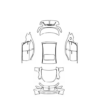 Pre-Cut PPF Maserati Ghibli Ghibli Base 2018 - PPF-Kits