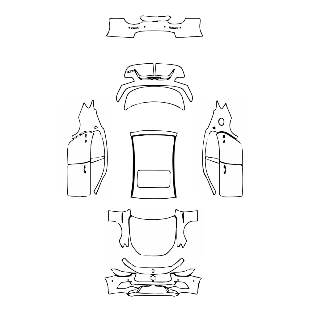 Pre-Cut PPF Maserati Ghibli Ghibli GranSport 2018 - PPF-Kits