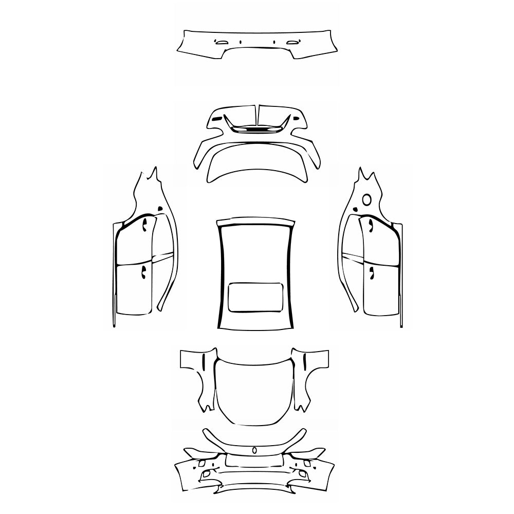 Pre-Cut PPF Maserati Ghibli Ghibli S Q4 Base 2017 - PPF-Kits