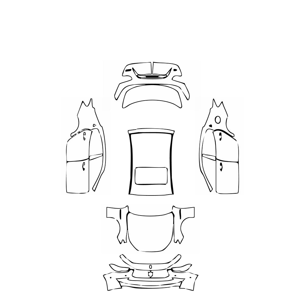 Pre-Cut PPF Maserati Ghibli Ghibli S Q4 GranLusso 2019 - PPF-Kits