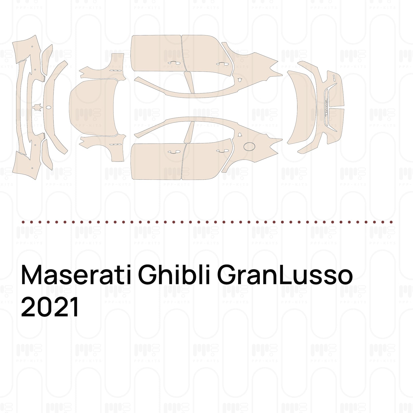 Pre-Cut PPF Maserati Ghibli GranLusso 2021