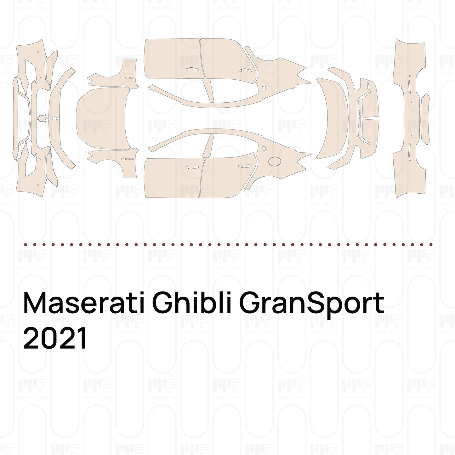 Pre-Cut PPF Maserati Ghibli GranSport 2021