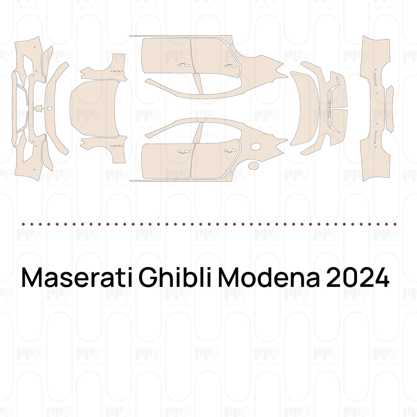 Pre-Cut PPF Maserati Ghibli Modena 2024