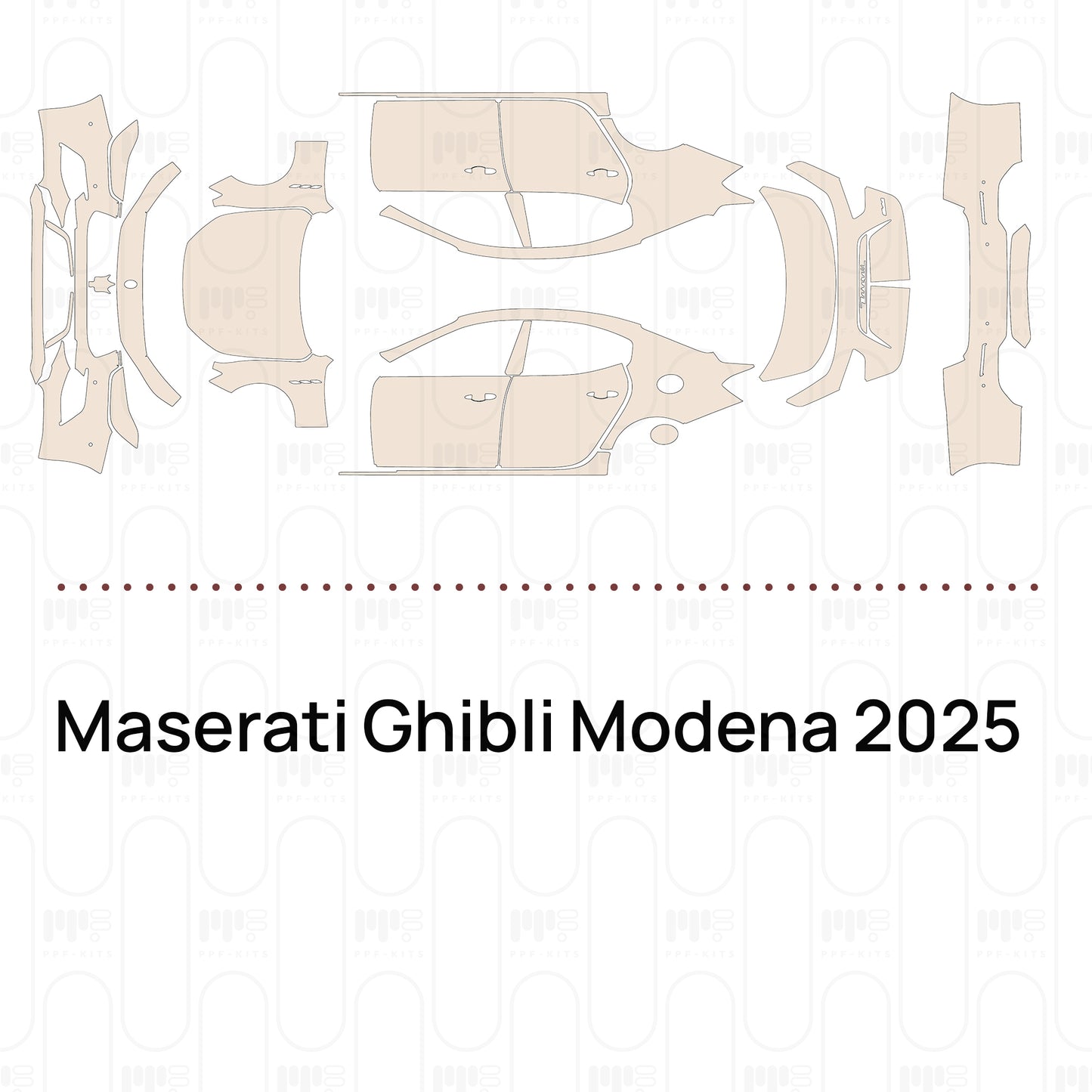 Pre-Cut PPF Maserati Ghibli Modena 2025
