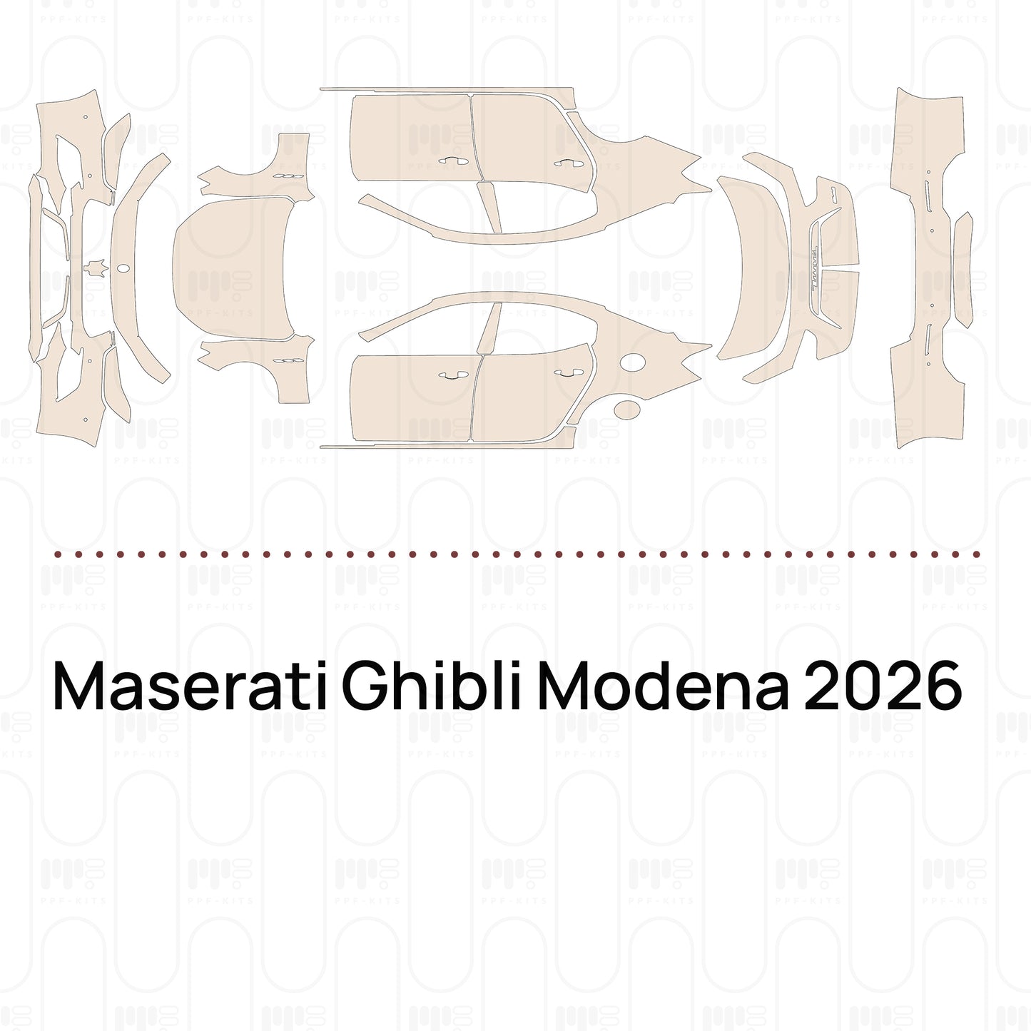 Pre-Cut PPF Maserati Ghibli Modena 2026