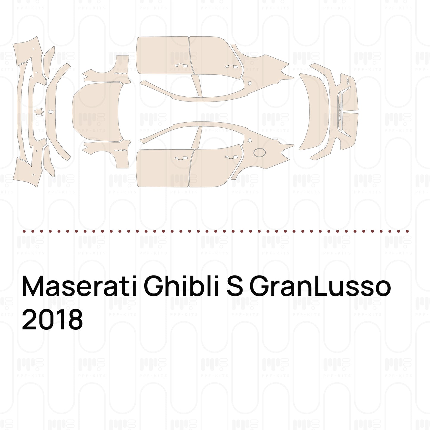 Pre-Cut PPF Maserati Ghibli S GranLusso 2018