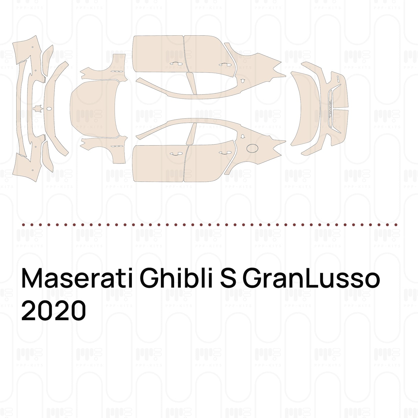 Pre-Cut PPF Maserati Ghibli S GranLusso 2020