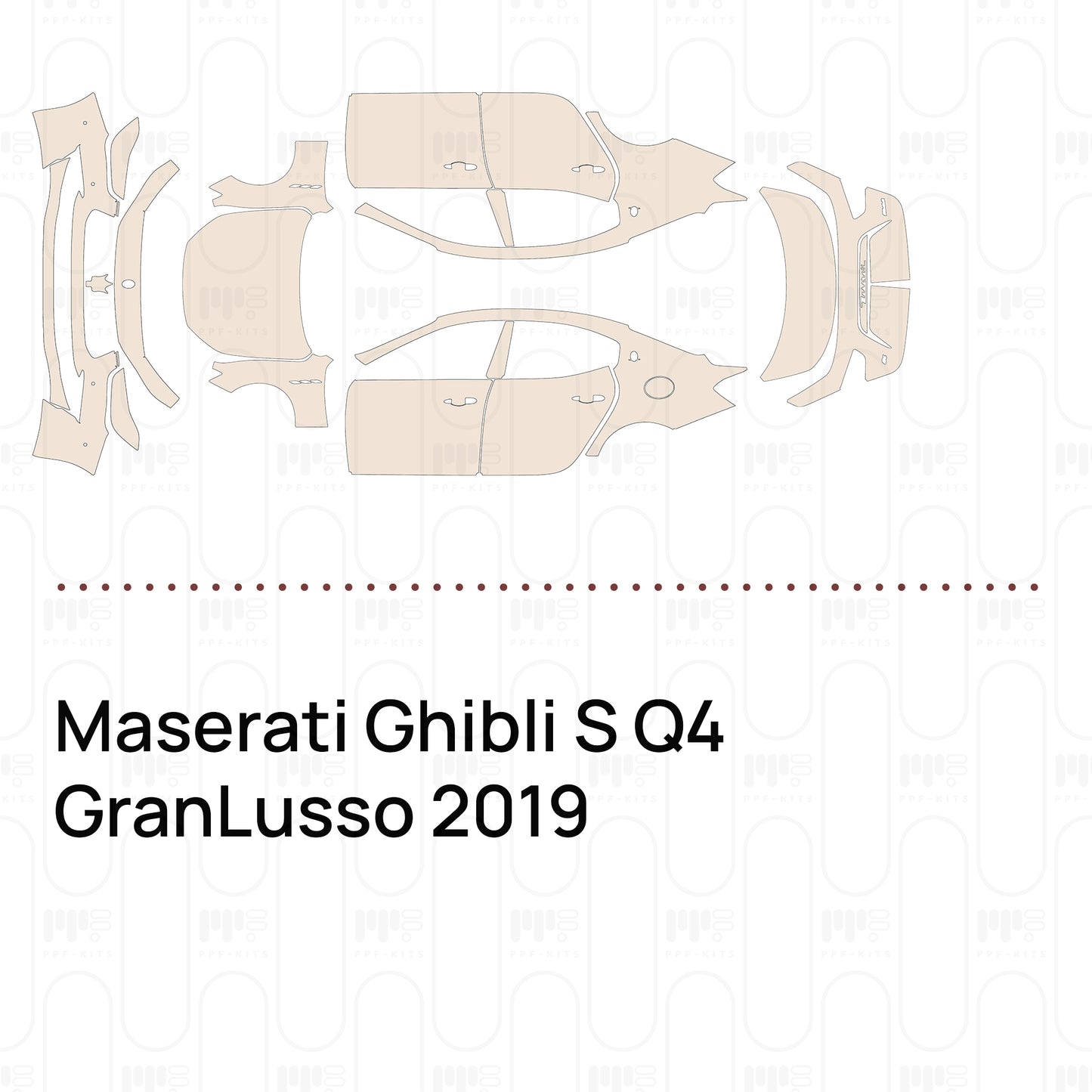 Pre-Cut PPF Maserati Ghibli S Q4 GranLusso 2019