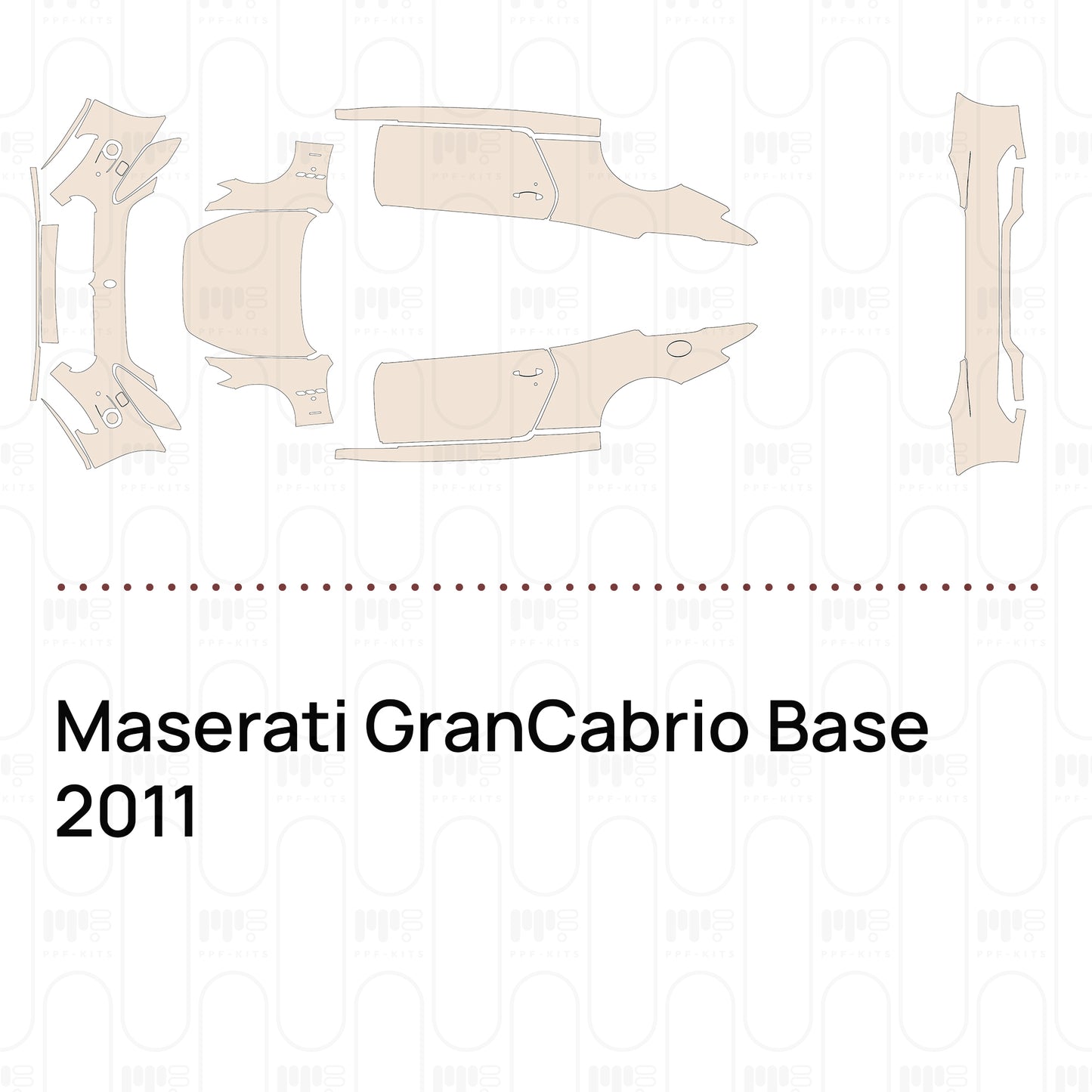Pre-Cut PPF Maserati GranCabrio Base 2011