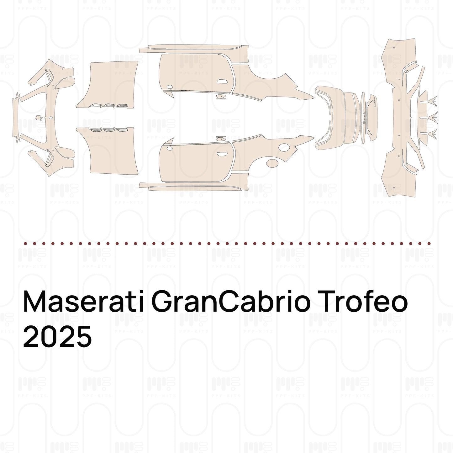 Pre-Cut PPF Maserati GranCabrio Trofeo 2025
